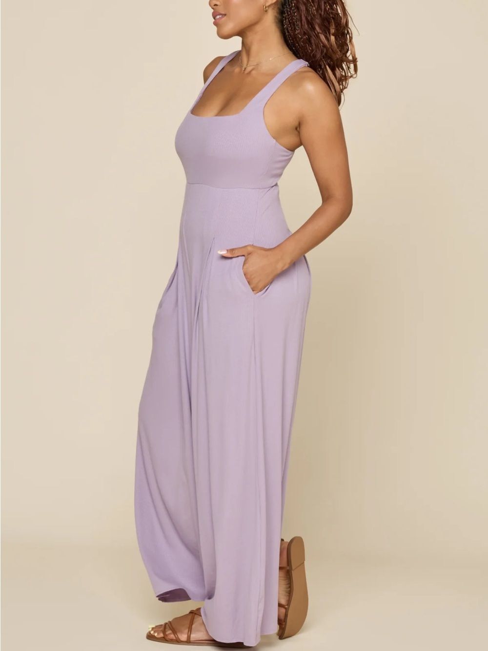 NWT PopFlex Go With The Flow Jumpsuit - Lavender Haze
